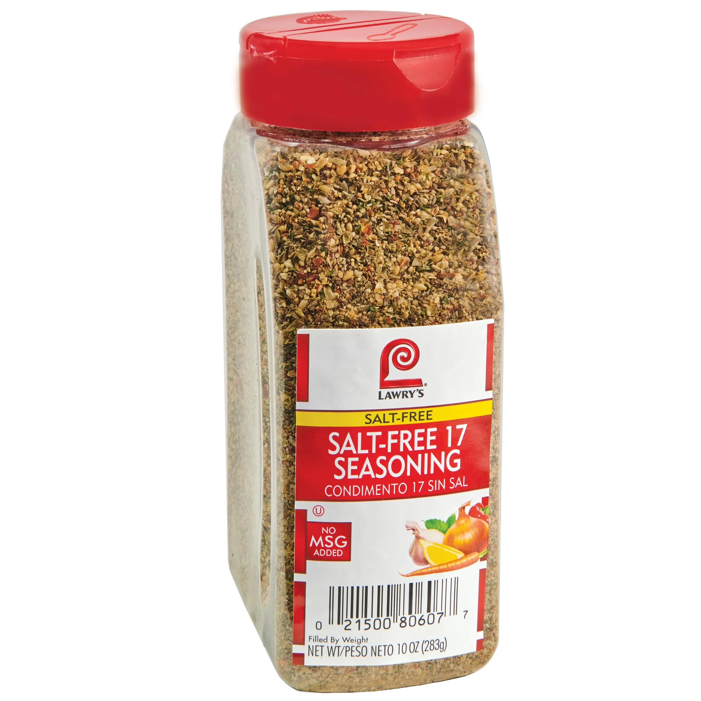 Lawry,S Salt Free 17 Seasoning, 10 Oz - One 10 Ounce Container Of 17 Seasoning Spice Blend Including Toasted Sesame Seeds, Turmeric, Basil And Red Bell Pepper For Seafood Poultry And Beef