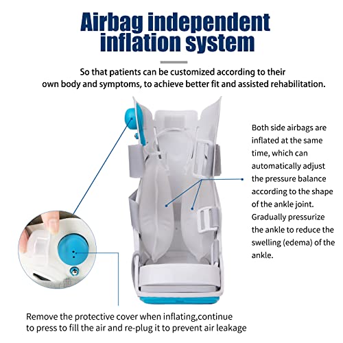 Walker Fracture Boot Automatic Air Pump Medical Inflatable Walking Boot Cam Boot for Sprained Ankle, Achilles Tendonitis, Stress Fracture, Broken Foot (AUTO Inflation, S)