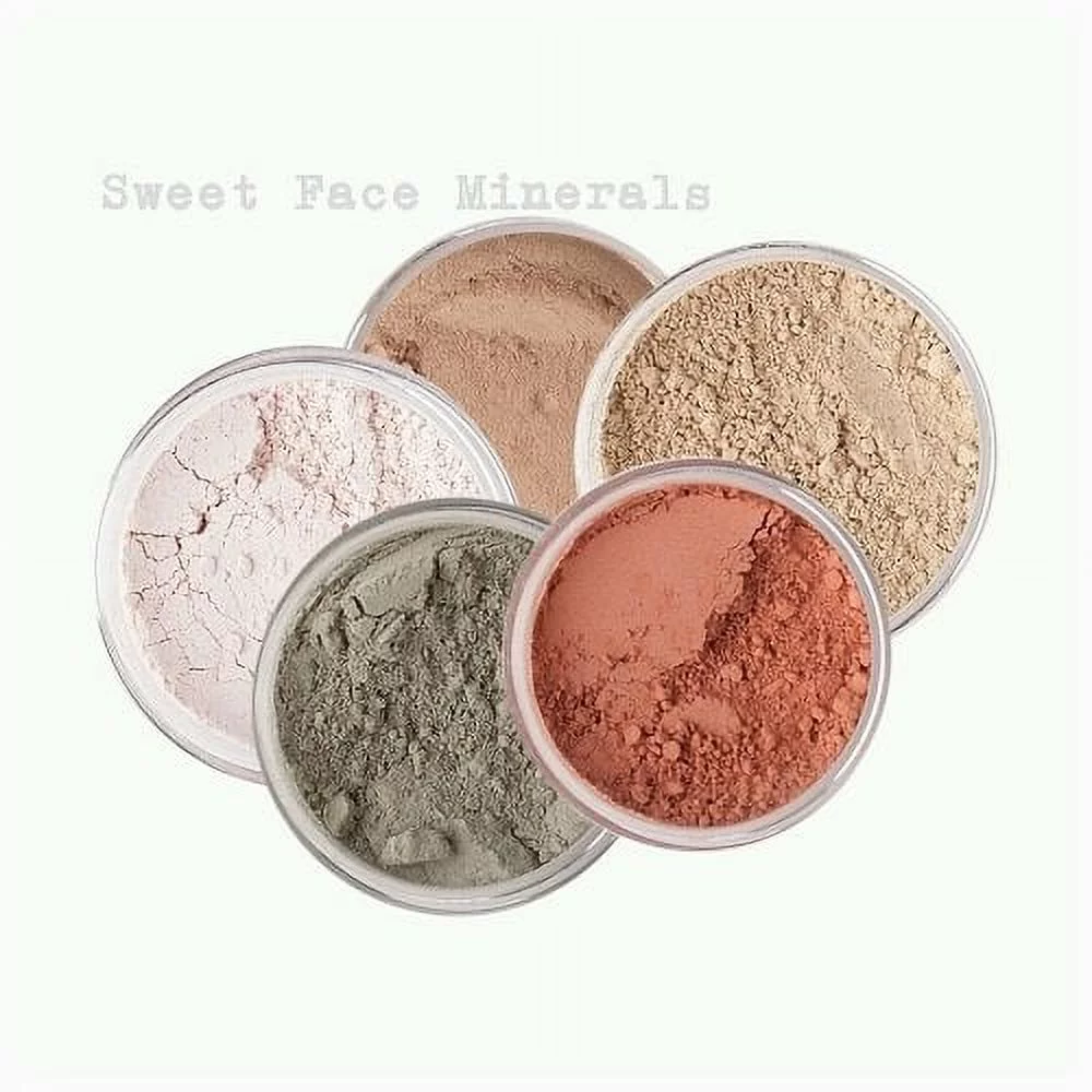5pc MINERAL MAKEUP KIT (FAIR 2) Bare Face Matte Powder Concealer Foundation Set