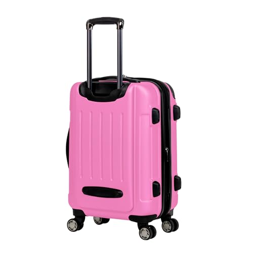 Kenneth Cole REACTION Renegade Luggage Expandable 8-Wheel Spinner Lightweight Hardside Suitcase, Navy Blue, 20-Inch Carry On