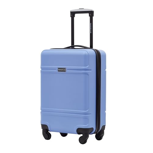 Travelers Club Skyline Spinner Luggage, Gray, 22-Inch Carry-On