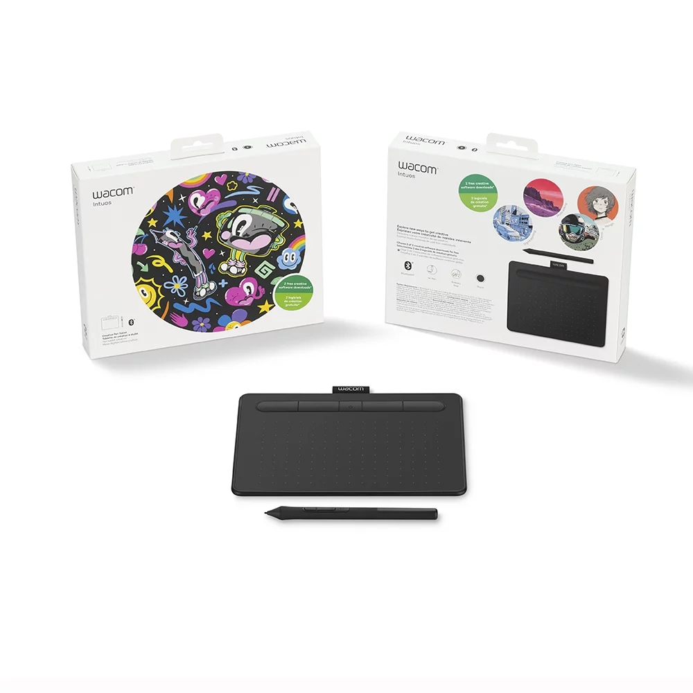 Wacom Intuos Wireless Graphics Drawing Tablet with 3 Bonus Software Included, 7.9