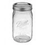 Ball Mason 32 oz Wide Mouth Jars with Lids and Bands, Set of 12 Jars.