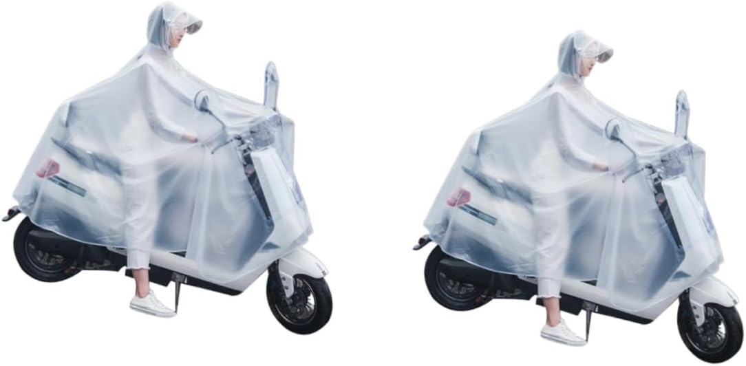 Kisangel 2pcs Adult Poncho Mens Waterproof Rainwear Rain Suits for Men Waterproof Mens Rain Men Rain Jackets Clear Poncho Cycling Rain Jacket Outdoor Rainwear Raincoat Motorcycle