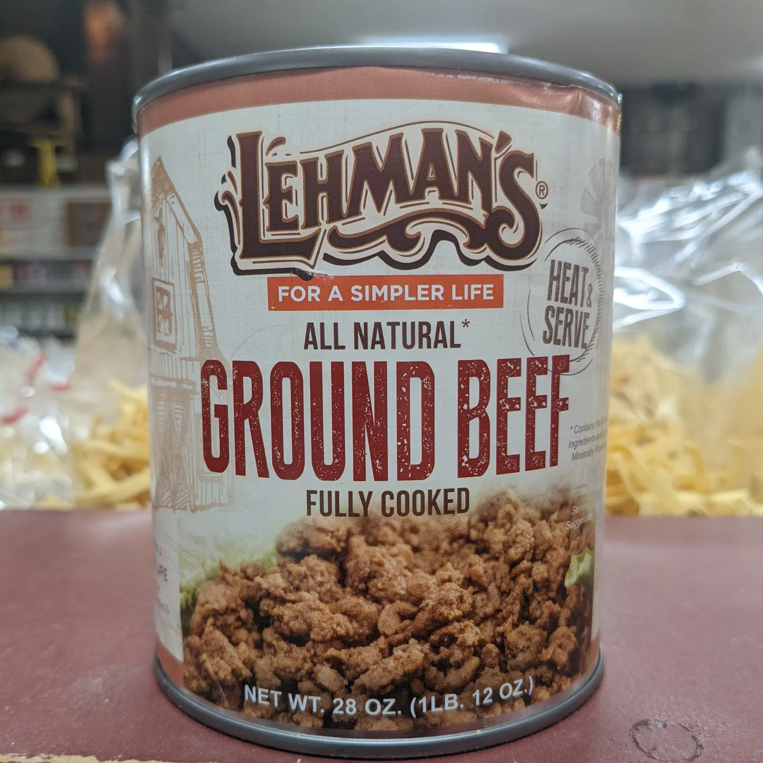Canned Ground Beef Meat 28 oz