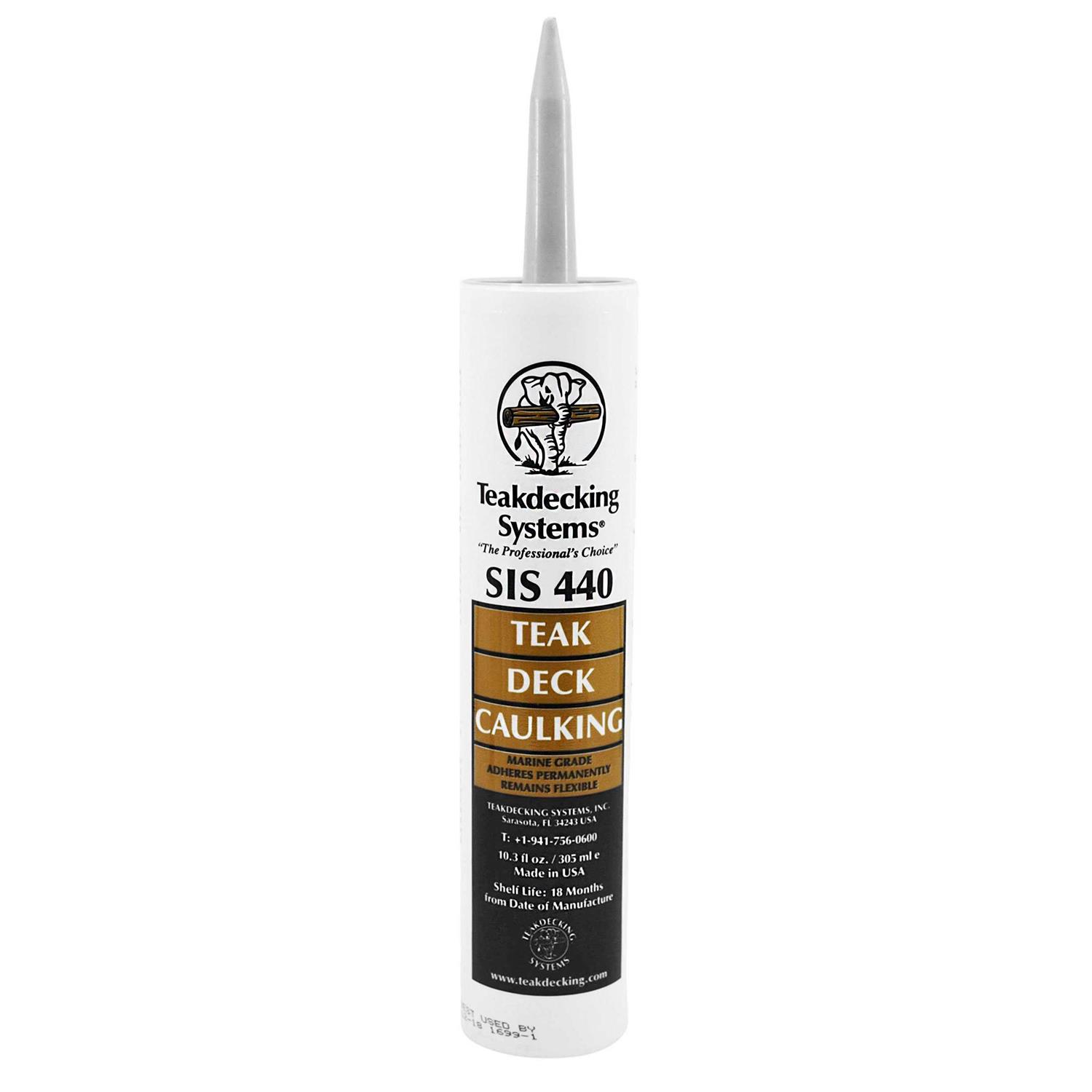 Teakdecking Systems SIS-440 Teak Deck Caulking - Gray, 10.3 oz. Cartridge - Shop Hardware Tools Online Store