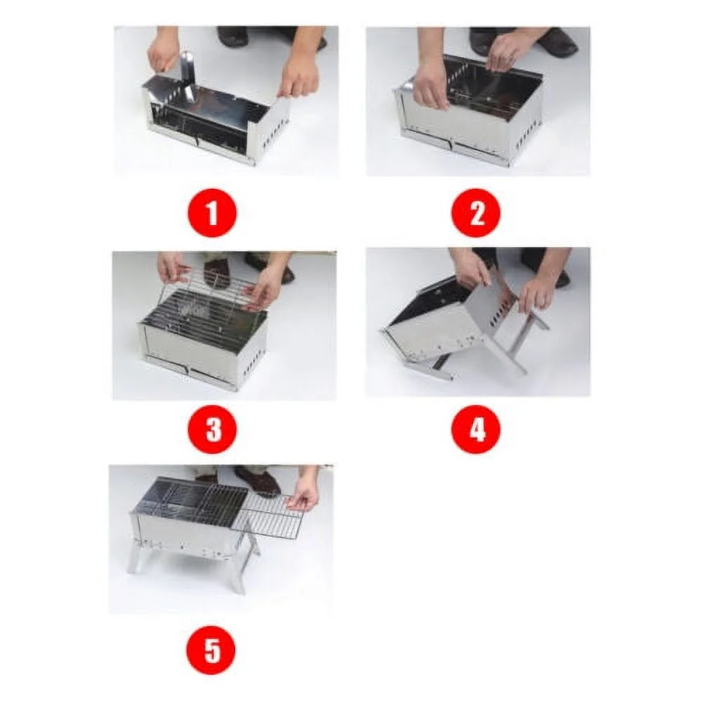 Portable Barbecue Grill Tool Hibachi Grill Charcoal Cooking Stove OutdoorFolding