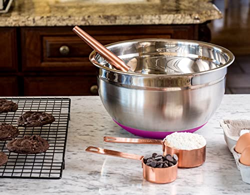 Bellemain Stainless Steel Non-Slip Mixing Bowls with Lids (4-Piece Set)