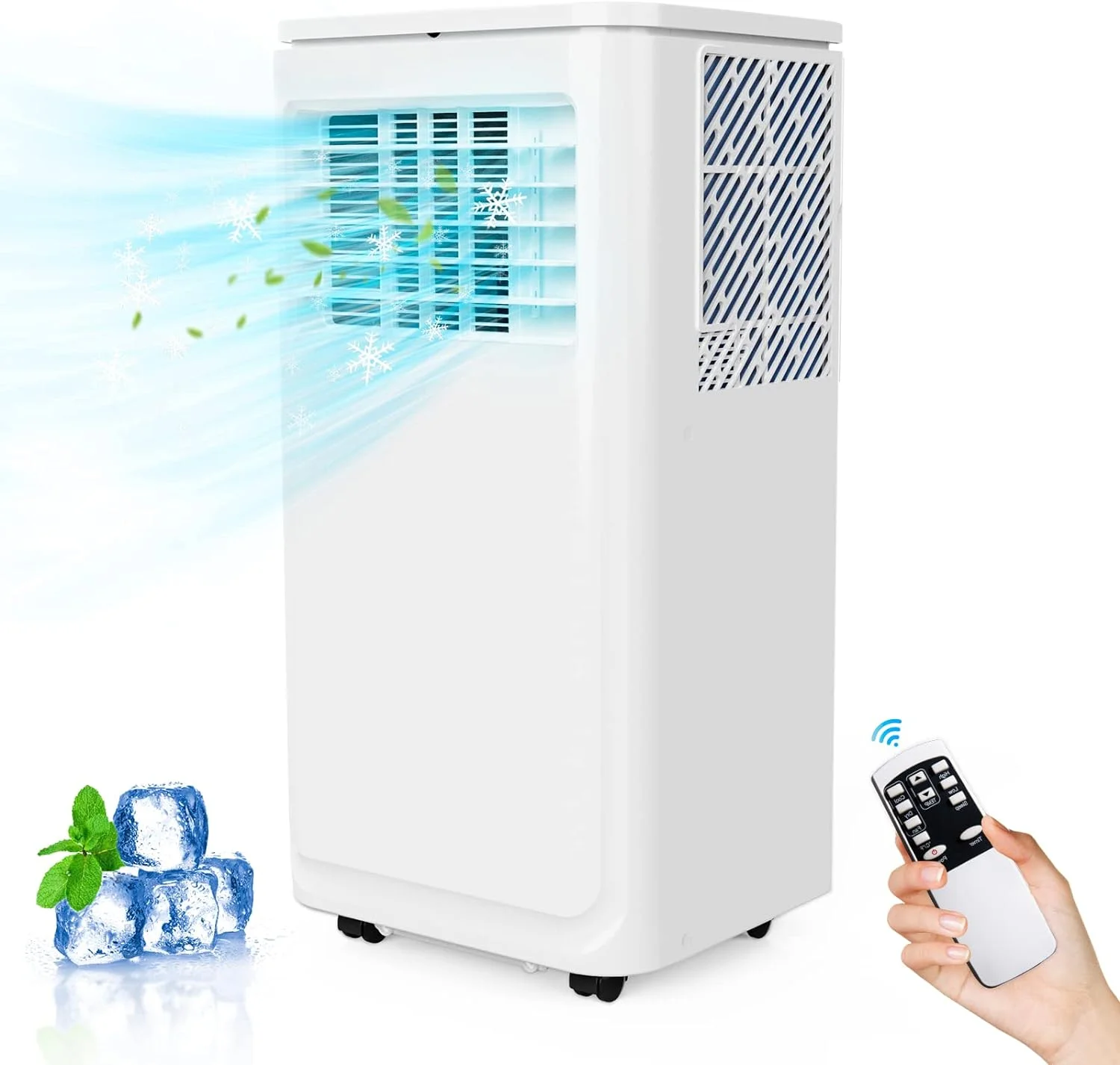 Waleaf 10000 BTU Portable Indoor Air Conditioner with Remote Control,Portable AC Unit for Room Up to 350 Sq.Ft