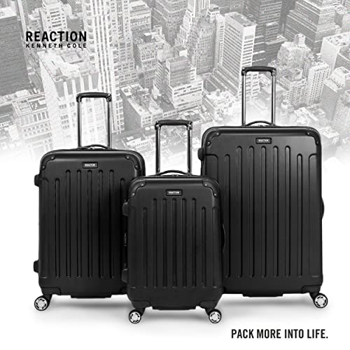 Kenneth Cole REACTION Renegade Luggage Expandable 8-Wheel Spinner Lightweight Hardside Suitcase, Navy Blue, 20-Inch Carry On
