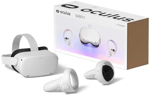 Oculus Quest 2 VR Headset 128GB Holiday Set - Advanced All-in-One Virtual Reality Headset Cover Set, White