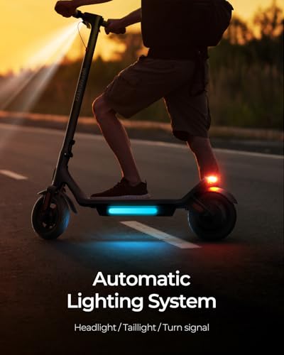 MEGAWHEELS Electric Scooter,500W Electric Scooter for Adults,31 Miles Range,10in Pneumatic Tires,10.4AH Battery,15.5 mph Speed,Escooter Smart APP Control for Commuting, Outdoor, Short Travel UL2272