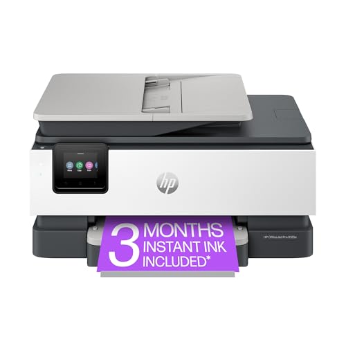 HP OfficeJet Pro 8125e Wireless All-in-One Color Inkjet Printer, Print, scan, Copy, ADF, Duplex Printing, Home & Office, 3 Months of Instant Ink Included (405T6A)