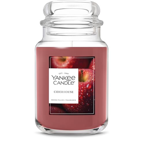 Yankee Candle Sugared Cinnamon Apple, Scented Candle, 22oz Large Jar with up to 150 Hour Burn Time, Giftable