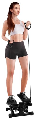 Pre-Assembled Adjustable Mini Stepper Stair Stepper Stepping Machine with Resistance Bands