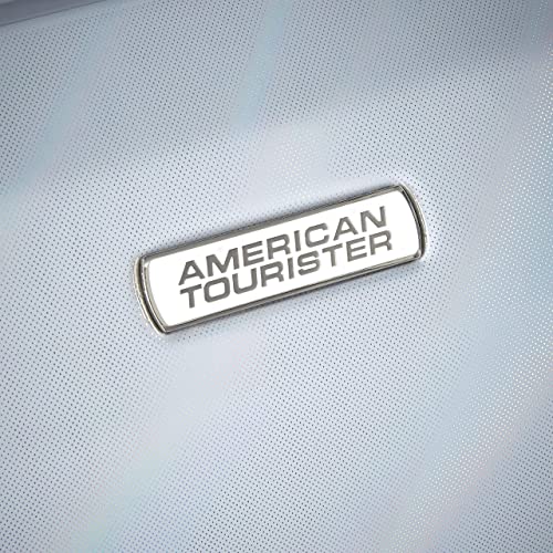 American Tourister Moonlight Hardside Expandable Luggage with Spinner Wheels, Blue Terazzo, 2-Piece Set (20/28)