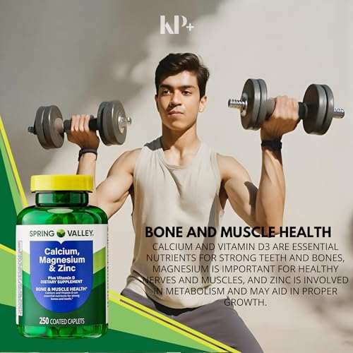 Calcium, Magnesium, Zinc Plus Vitamin D3, Dietary Supplement, 250 Count