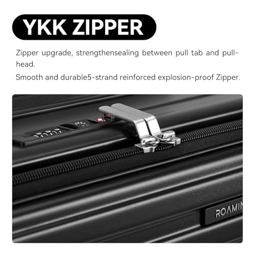 ROAMING Grace Expandable Carry On Luggage Airline Approved, 20 Inch Hardside Carry On Suitcase with Wheels, Travel Harshell Spinner Small Luggage with Tsa Lock, Jade cyan, 20-Inch Carry-On