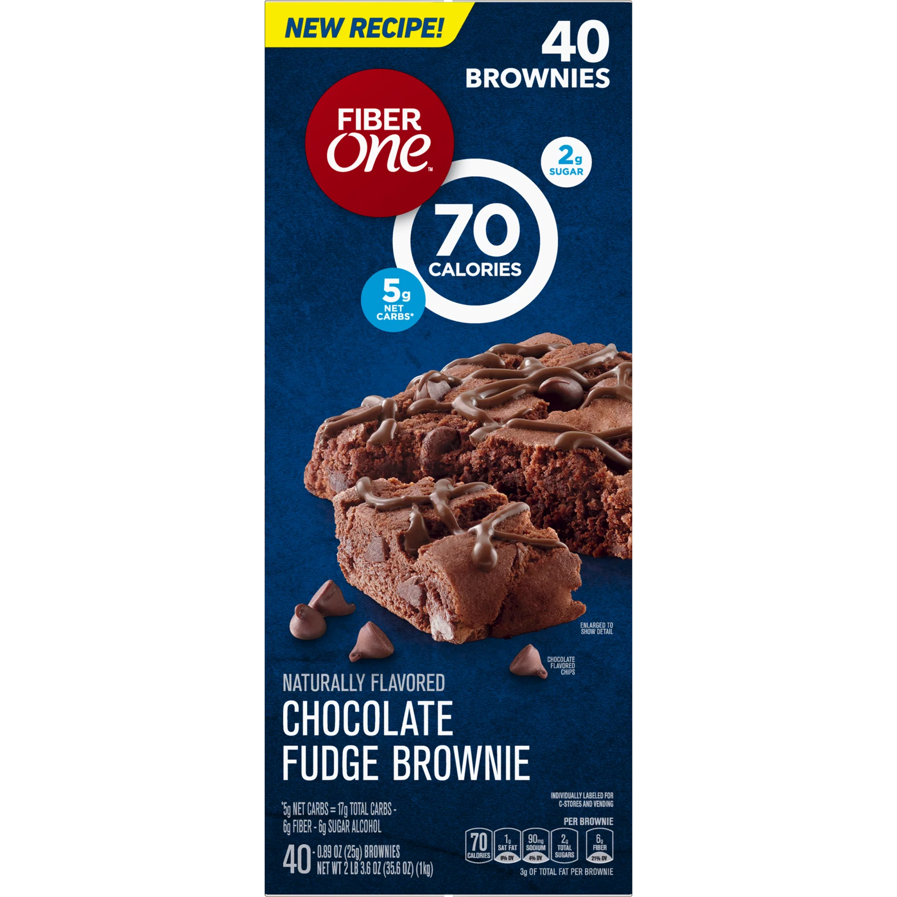Fiber One Chocolate Fudge Brownies (0.89 oz., 40 pk.)