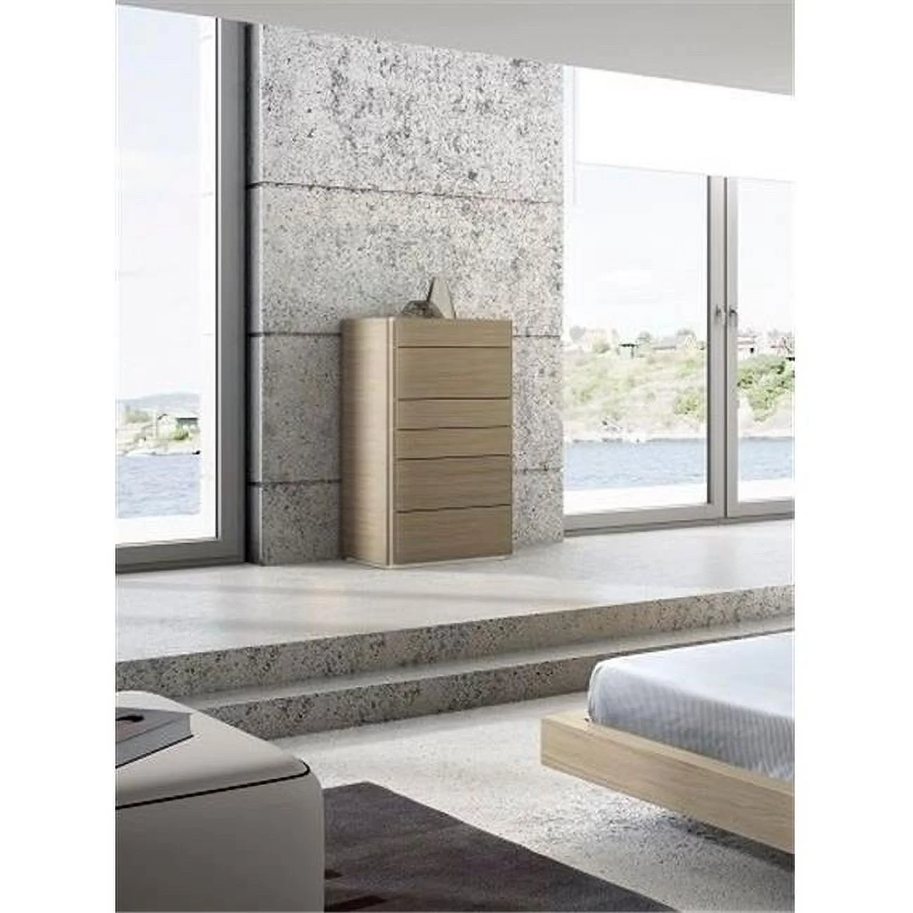 J & M Furniture 18145-Q Evora Queen Size Bed - Wenge