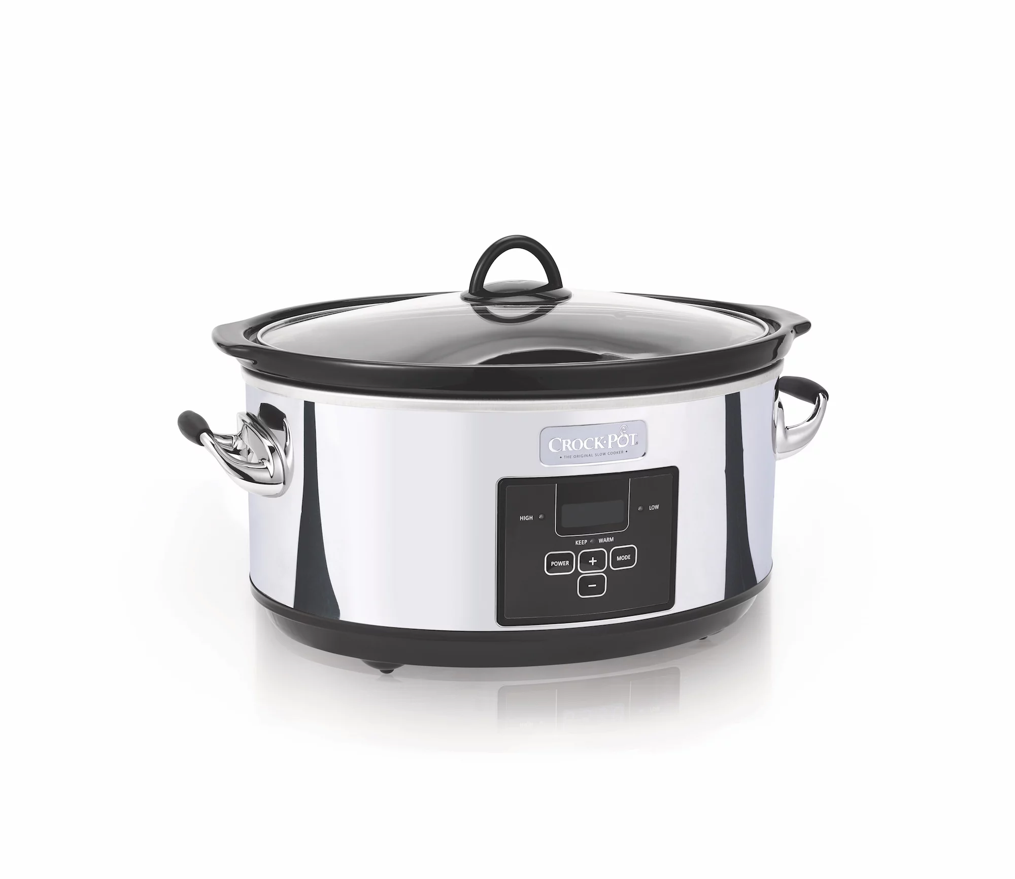 Crock-Pot 7-Quart Polished Flat Control Programmable Slow Cooker (SCCPVF710-P-WM)