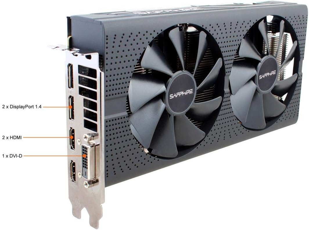 Sapphire Technology Sapphire Pulse Radeon RX 580 DirectX 12 11265-05-20T 8GB 256-Bit GDDR5 PCI Express 3.0 x16 CrossFireX Support ATX Video Card