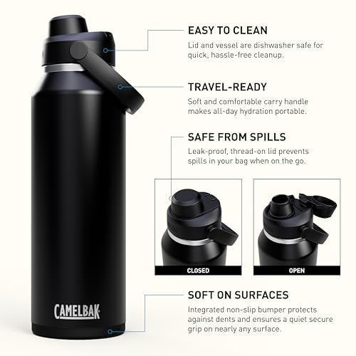CamelBak Thrive Chug Insulated Stainless Steel Water Bottle Sky Blue, 32oz