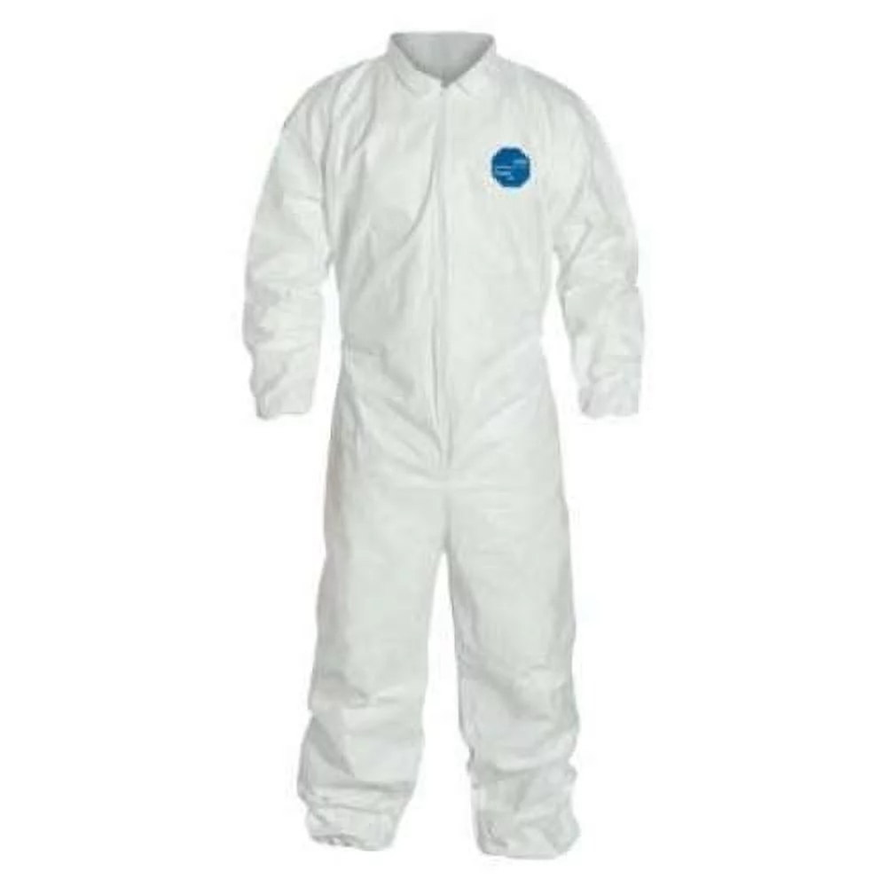 Dupont Coveralls,7XL,Wht,Tyvek 400,PK25  TY125SWH7X002500