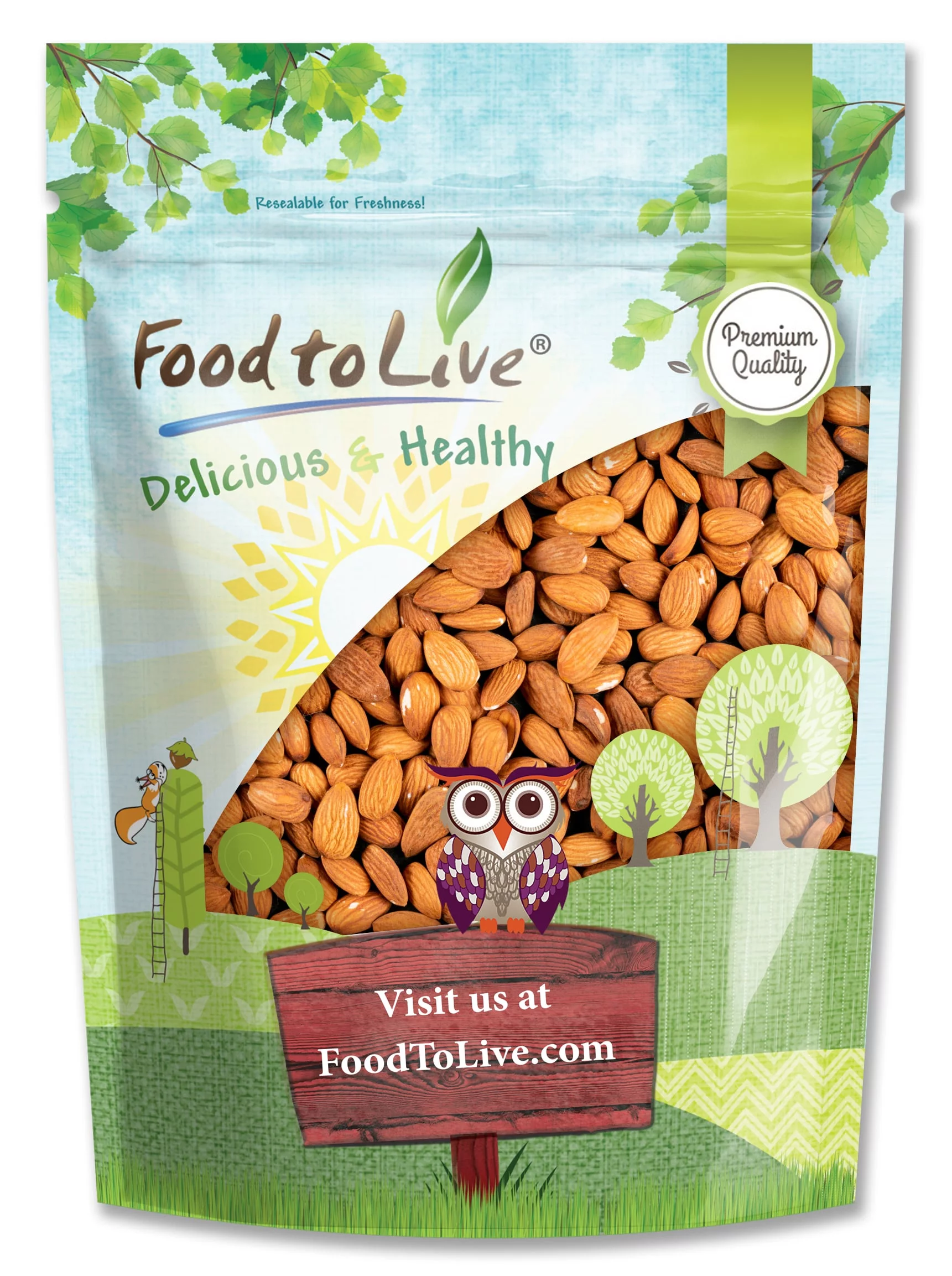 Food to Live, California Almonds, 4 Pounds, Kosher