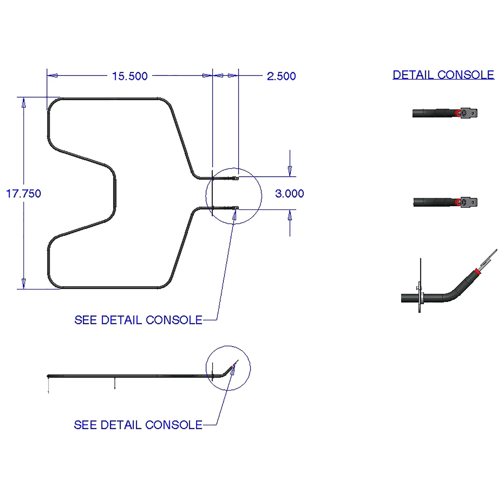 Range Kleen 7531 Replacement Bake Element, Fits GE, RCA, Kenmore, Hotpoint
