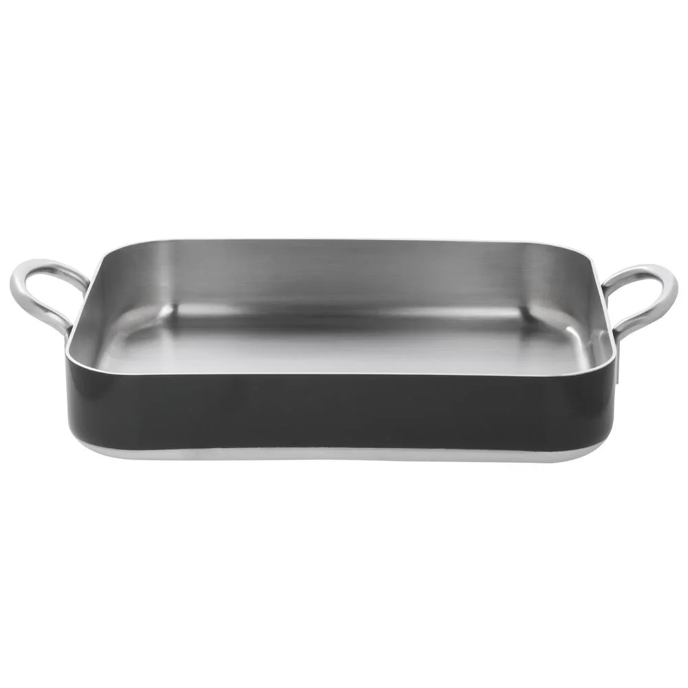 HUBERT® Roasting Pan 5-Ply Stainless Steel Black - 12 3/5