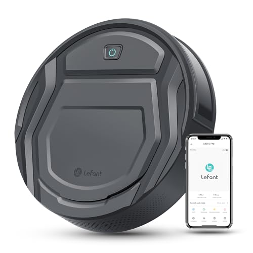 Lefant M210 Pro Robot Vacuum, 3 Adjustable Suction, WiFi/APP/Alexa, 120 Min Runtime, Self-Charging Robotic Vacuums, Slim, Quiet, 6 Cleaning Modes Ideal for Pet Hair, Hard Floors
