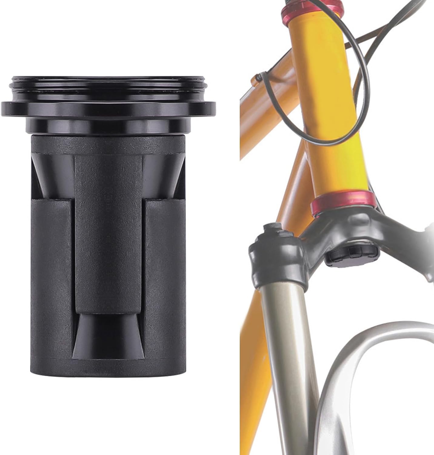 Lightweight Anti-Theft Mount Bicycles Front Fork Down Tube Bracket Waterproof Trackers Mount Holder Easy to Install Bicycles Front Fork Down Tube Bracket Accessories Cycling Gear City