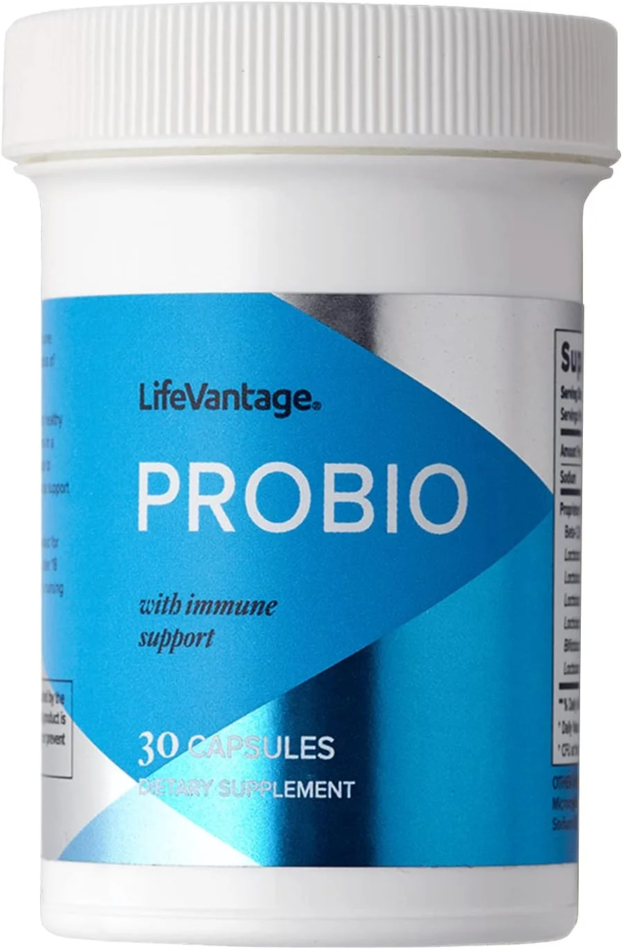 LifeVantage ProBio - Probiotics for Digestive Health with Immune Support, 6 Probiotic Strains, Beta-1,3/1,6-Glucans from Baker’s Yeast & Delayed-Release Capsules to Support Gut Health, 30 Capsules
