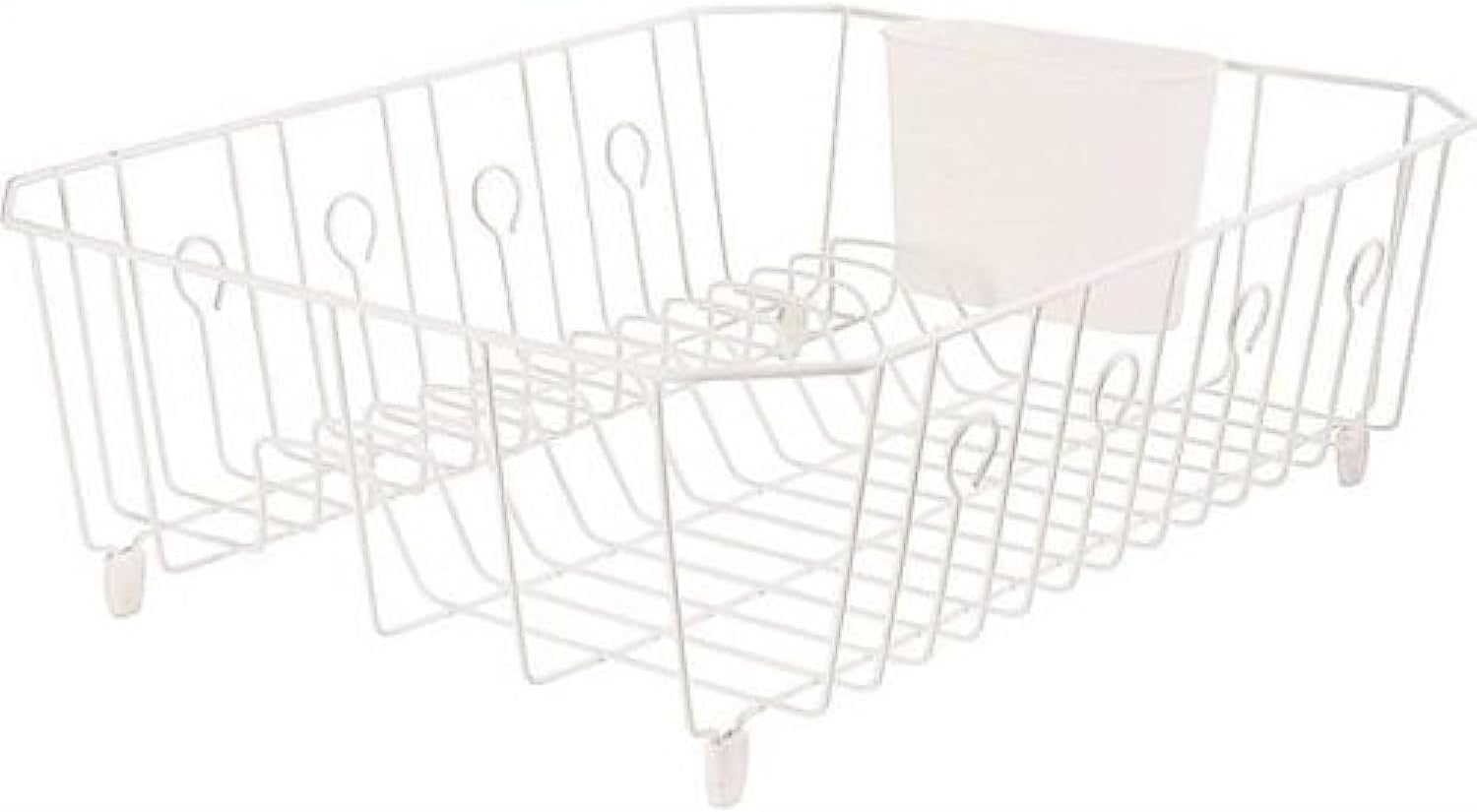 Rubbermaid 6032-ar-wht Dish Drainer, White Wire, Large