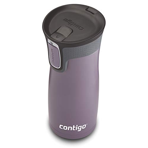 Contigo AUTOSEAL West Loop Vacuum-Insulated Stainless Steel Travel Mug with Easy-Clean Lid 20 oz Sake