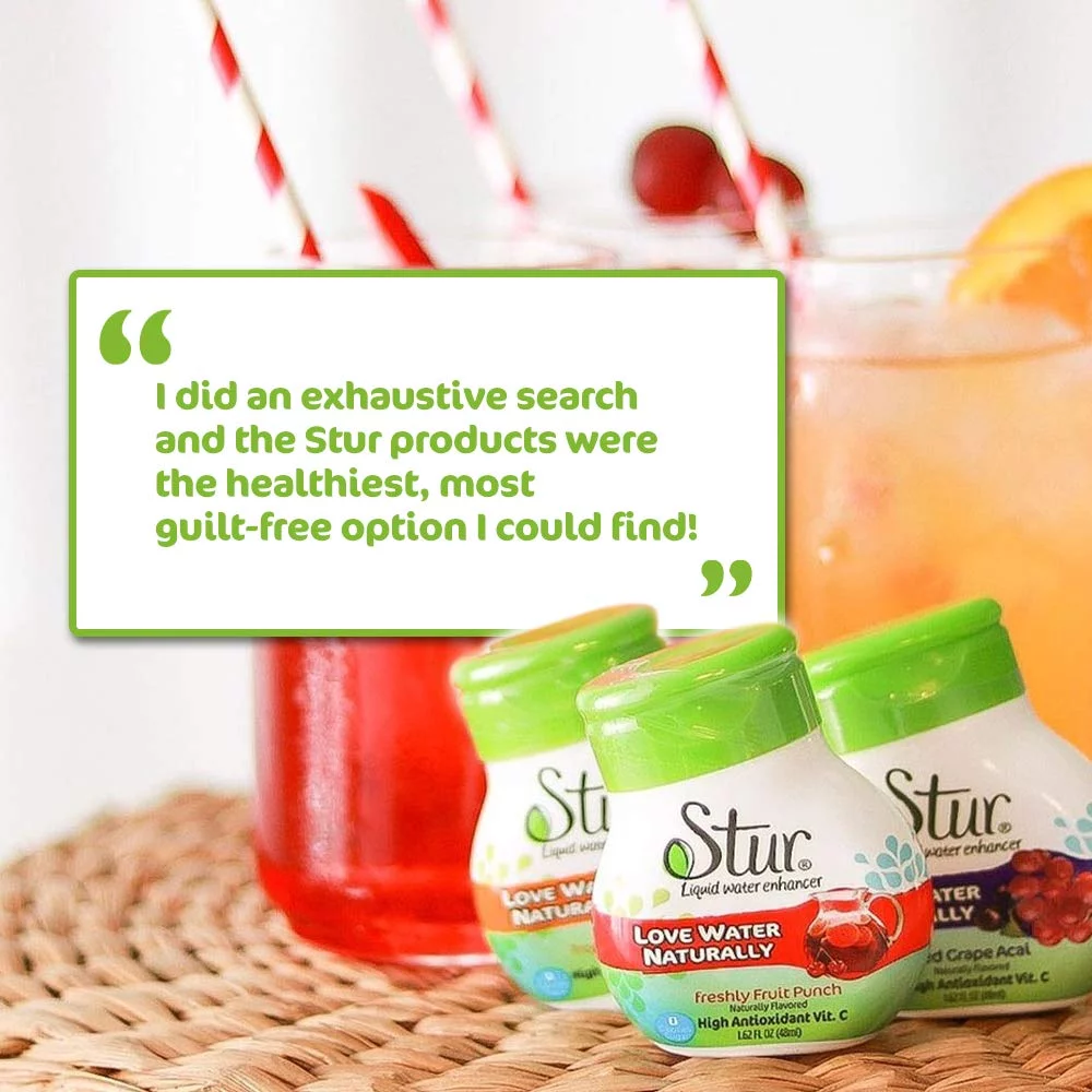 Stur - Coconut Pineapple, Liquid Water Enhancer Drink Mix, 1.62 fl oz Bottle (10 Pack)