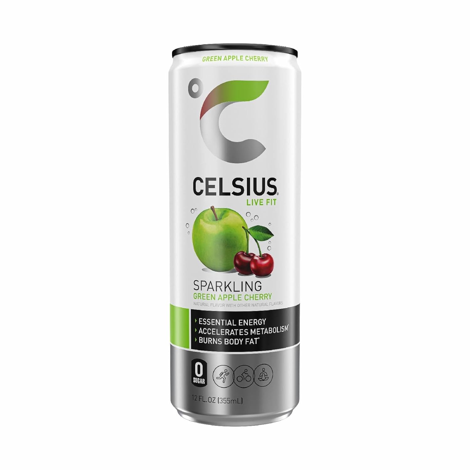 Celsius Green Apple Cherry 12oz