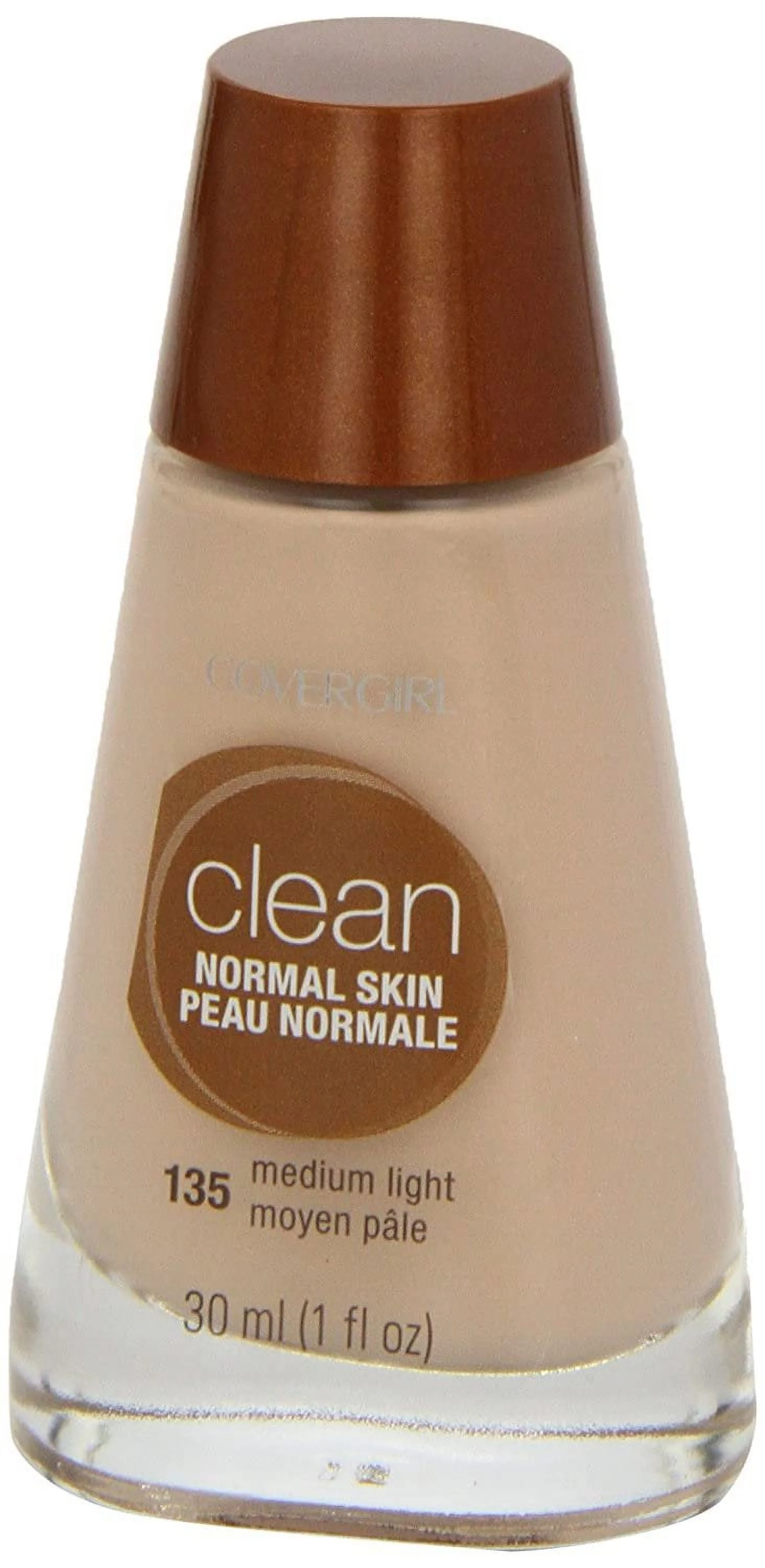 CoverGirl Clean Liquid Makeup Medium Light 135 1.0-Ounce Bottles (Pack of 2)