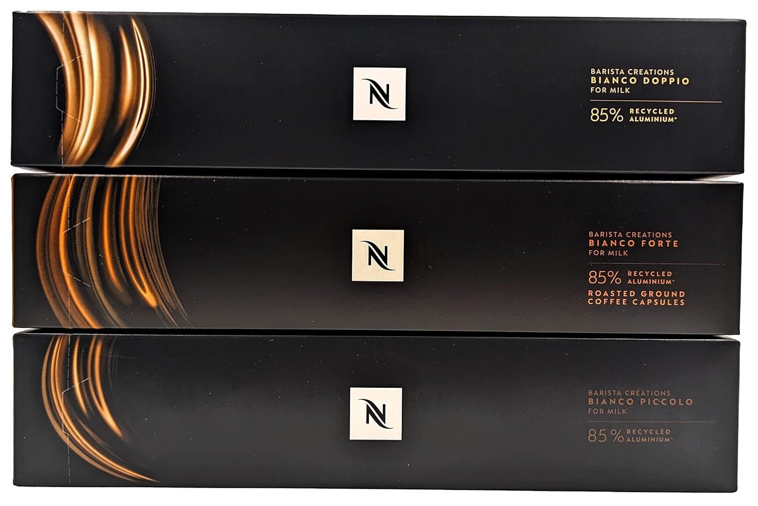Generic for Nespresso Vertuo Line Coffee System: Bianco Forte, Bianco Doppio, Bianco Piccolo - 30 Coffee Capsules Imported (not affiliated with Nespresso)