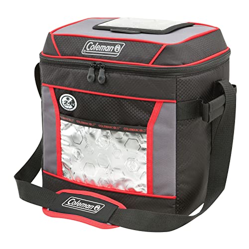 Coleman Soft Cooler Bag | Keeps Ice Up to 24 Hours | Insulated Lunch Cooler with Adjustable Shoulder Straps | Great for Picnics, BBQs, Camping, Tailgating & Outdoor Activities