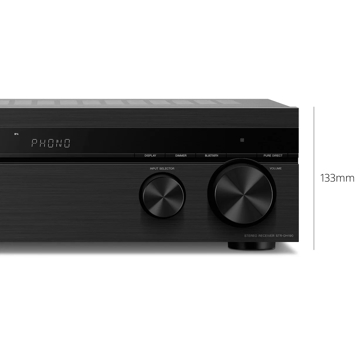 Sony STR-DH190 Stereo Receiver with Phono Input and Bluetooth Connectivity