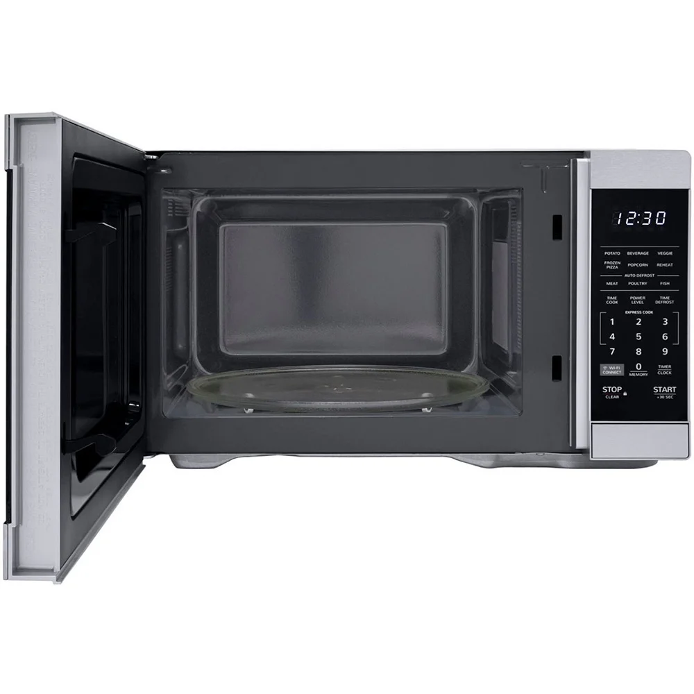 Sharp 1.1 Cu. Ft. Silver Countertop Microwave with Alexa