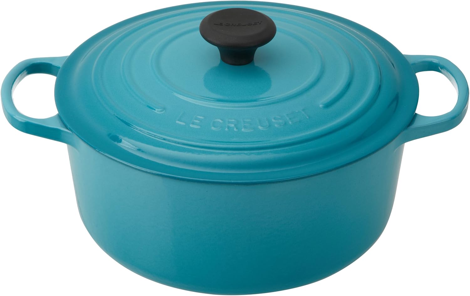 Le Creuset Enameled Cast Iron Signature Round Dutch Oven, 5.5 qt., Caribbean