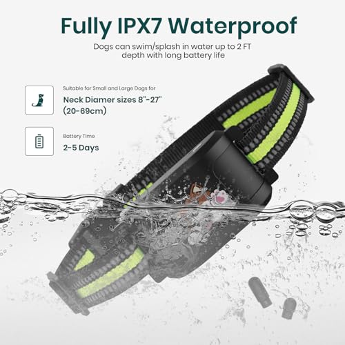 Upgraded GPS Dog Fence & Tracking Collar System - No Subscription Required, Customizable Boundaries via App, Waterproof Rechargeable Collar with Remote Training, 1-Minute Setup, Long Battery Life