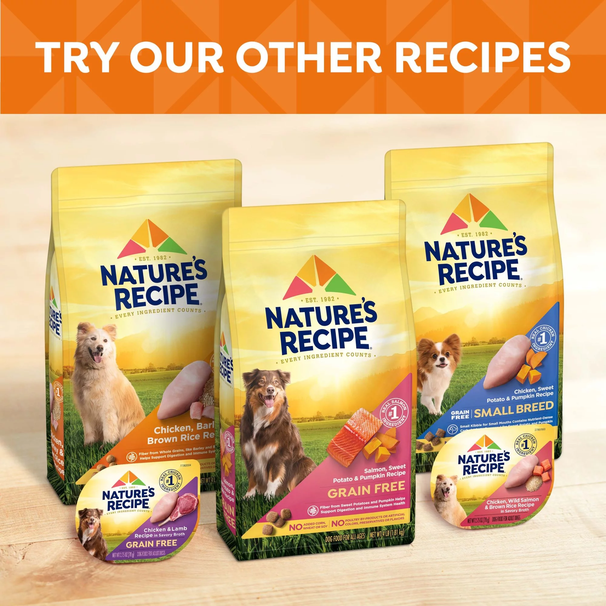Nature’s Recipe Mature Lamb and Rice Recipe, Dry Dog Food,24lb Bag