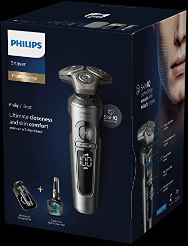 Philips Shaver Series 9000 Prestige Wet and Dry Electric Shaver for Men with SkinIQ (Model SP9885/35)
