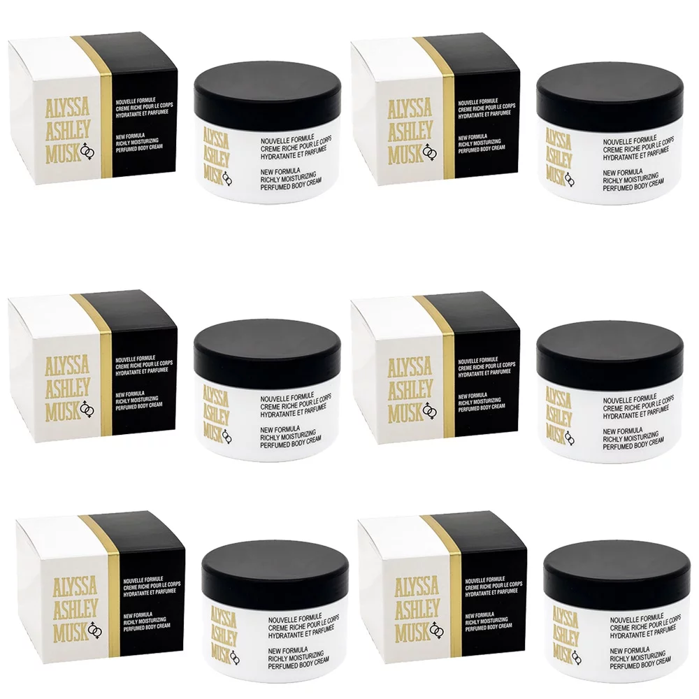 Pack of (6) Alyssa Ashley Musk By Alyssa Ashley For Women Body Cream 8.5 Oz