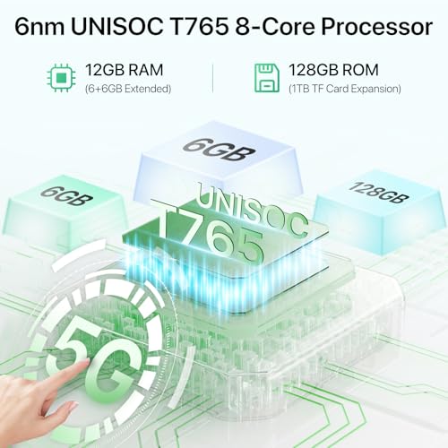 UMIDIGI G9 5G Cell Phone, Android 14 Unlocked Phones, 12(6+6) GB +128GB/1TB TF Expand, 5G Dual SIM, 50MP Camera, 6.75