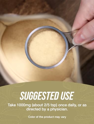 BulkSupplements.com Reishi Mushroom Extract Powder - Ganoderma Lucidum, Reishi Mushroom Supplement - Reishi Mushroom Powder, Gluten Free, 1000mg per Serving, 500g (1.1 lbs) (Pack of 1)